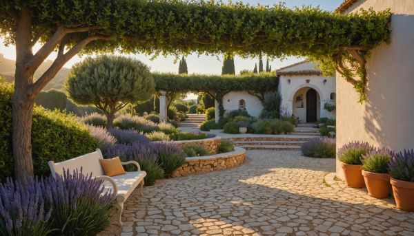 Jardin paysager vue mer