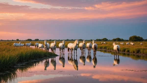 Visiter camargue nature que voir entre marais chevaux flamants